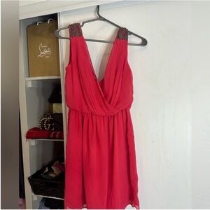Zara Vibrant Red Mini Dress
